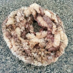 SOFTEST Faux Fur arm knit scarf!!